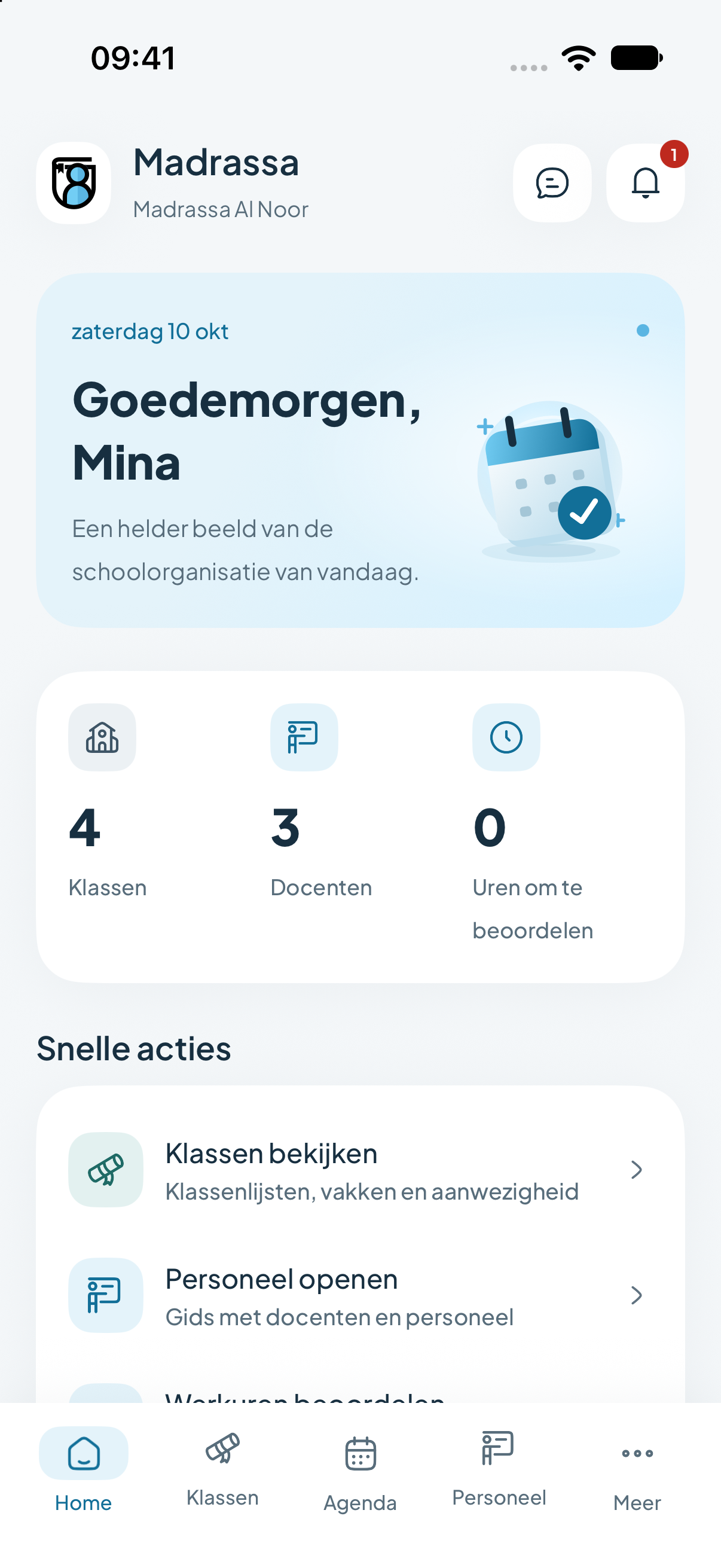 De app voor coördinatoren