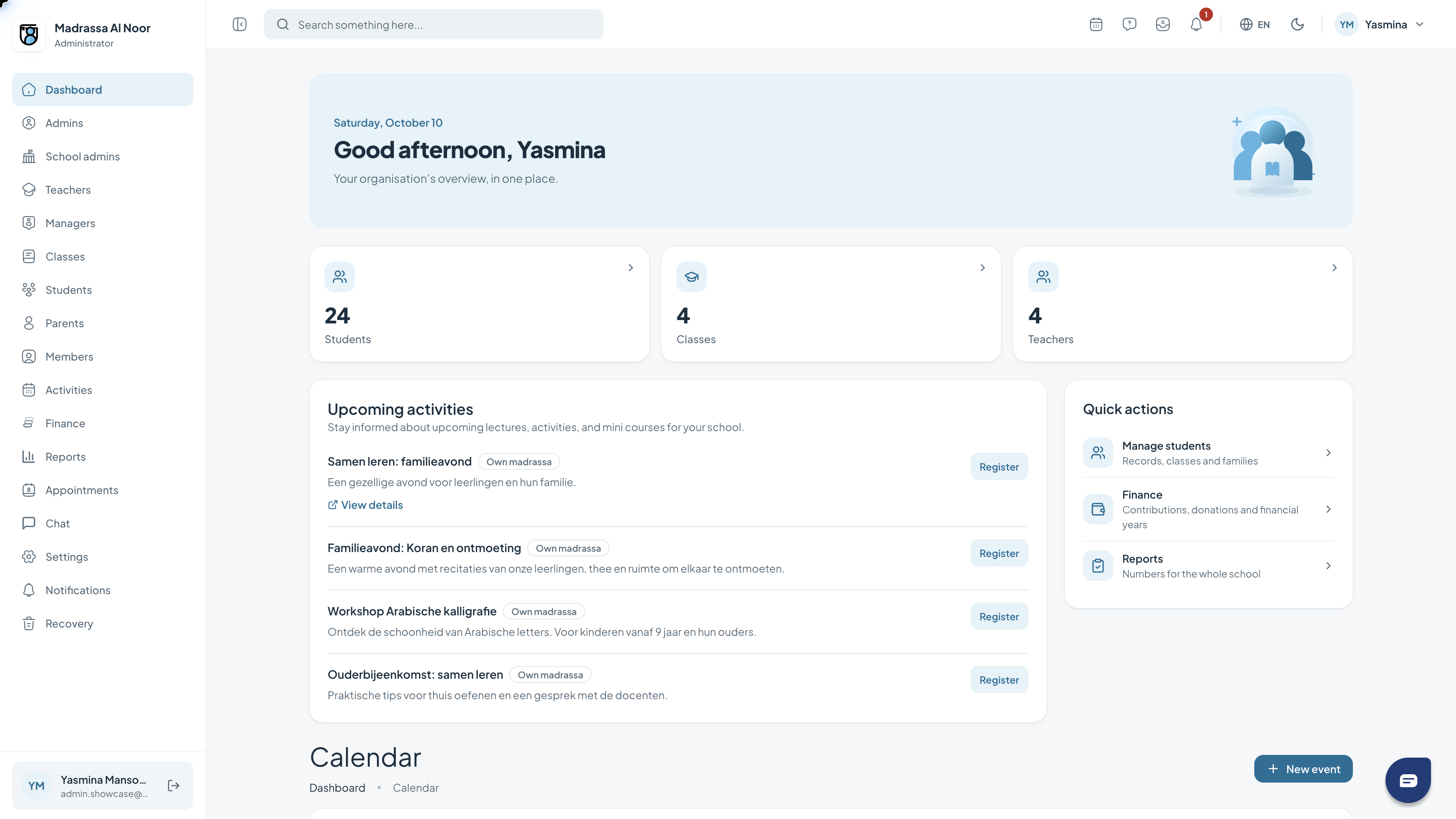 Platformbeheerderdashboard