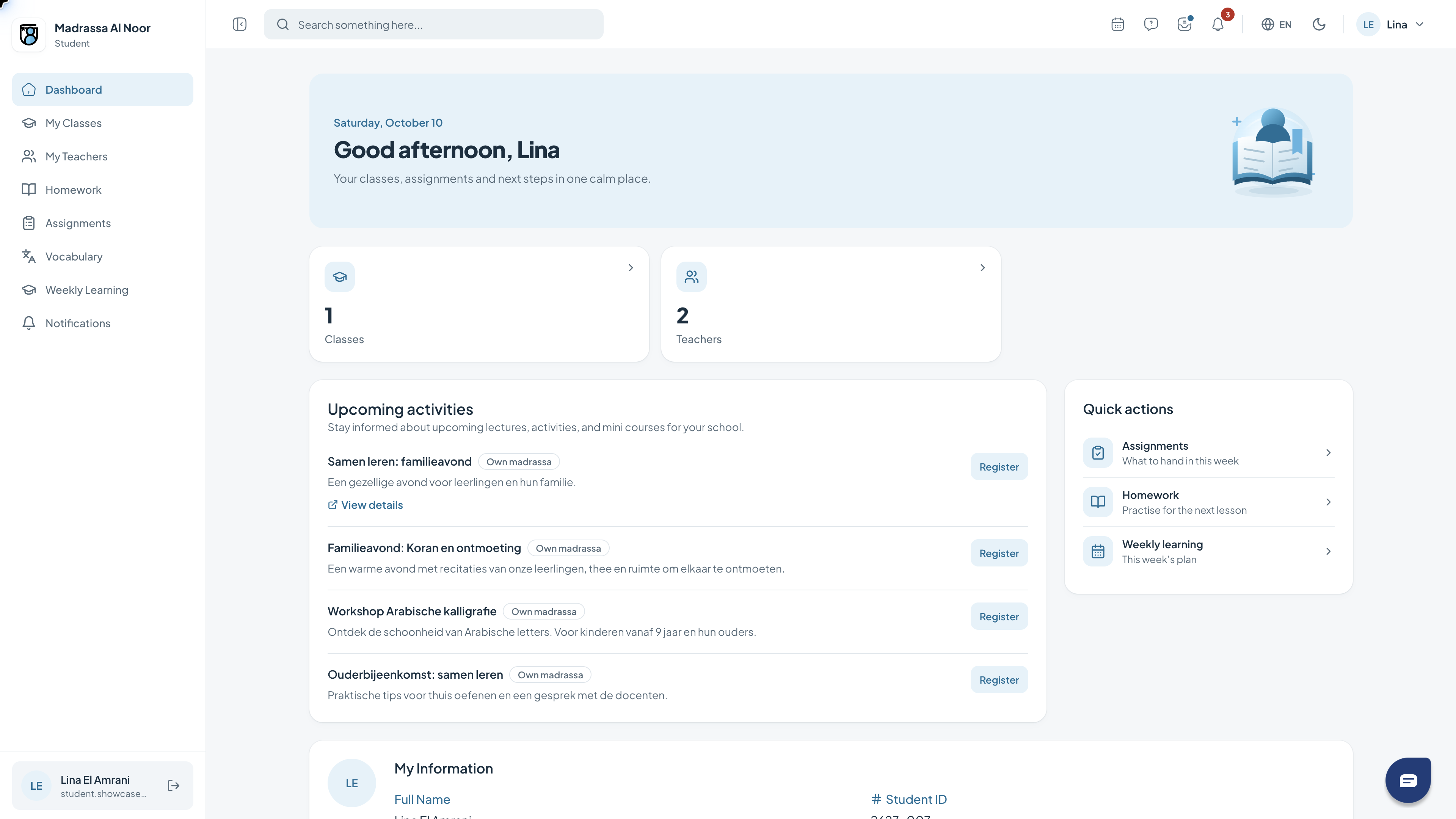 Leerlingdashboard